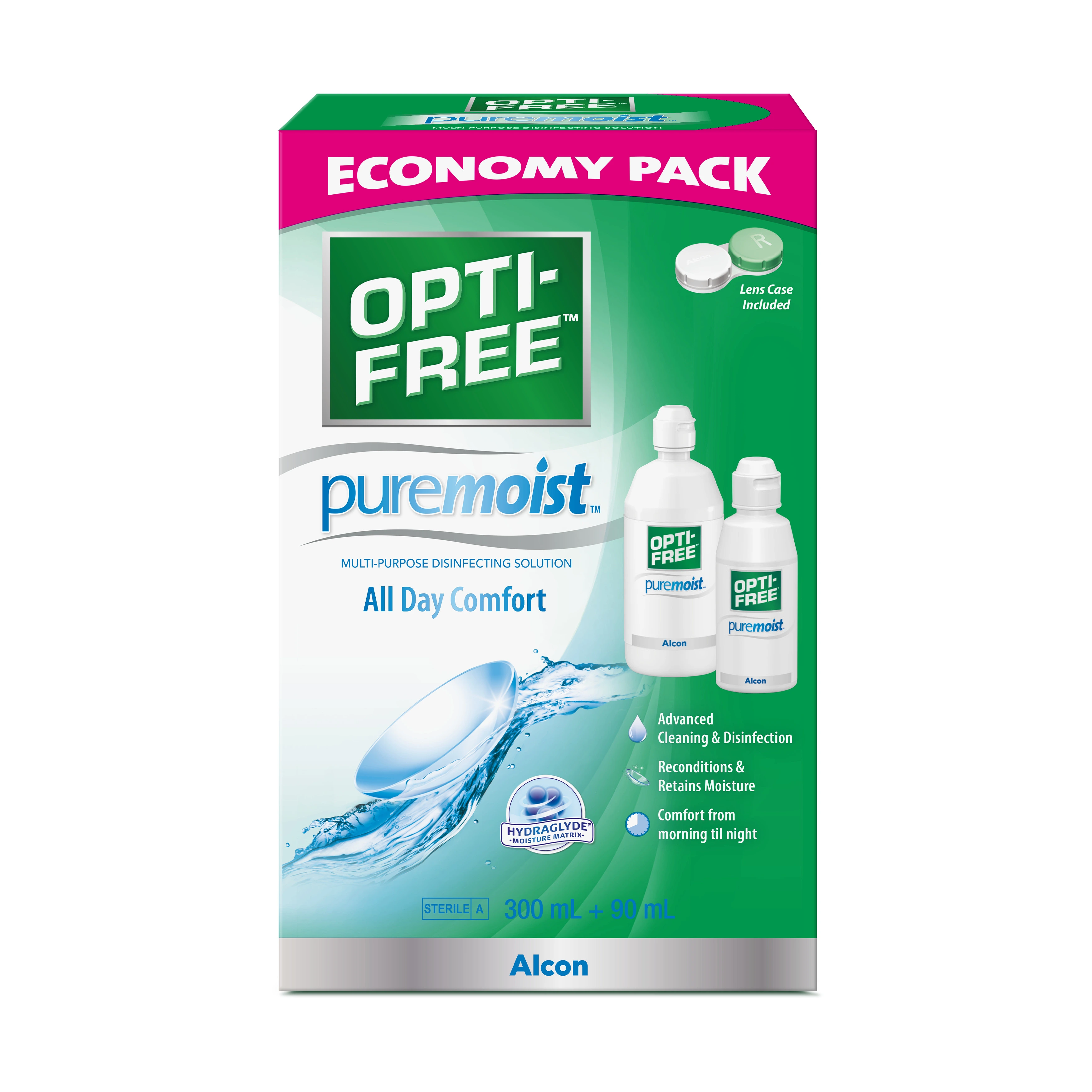 OPTI-FREE Pure Moist Multi-Purpose Disinfecting Solution Economy Pack