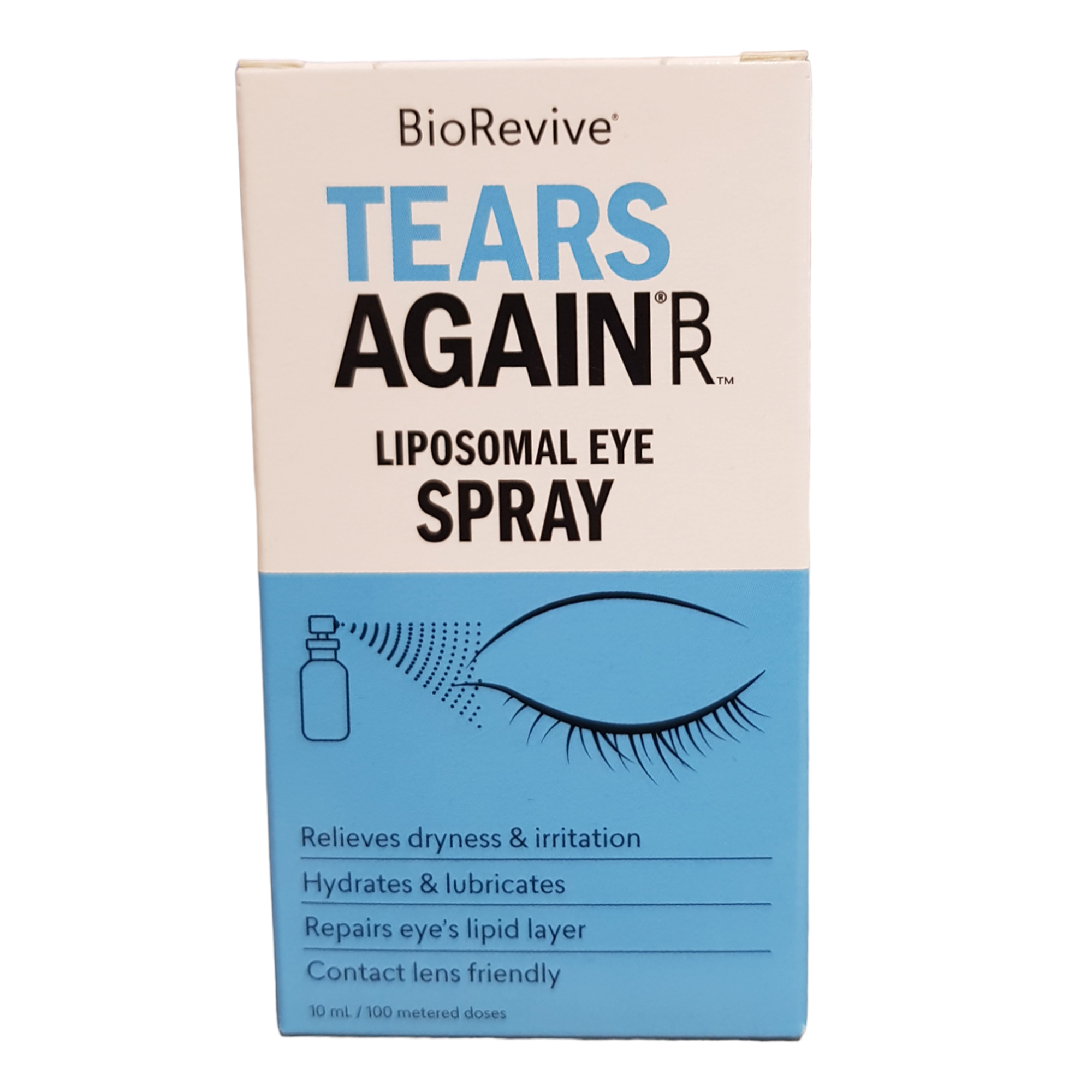 tears again lipsomal eye spray