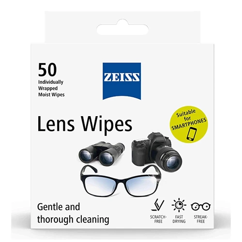 Zeiss Lens Wipes Cleaning 50 Pack