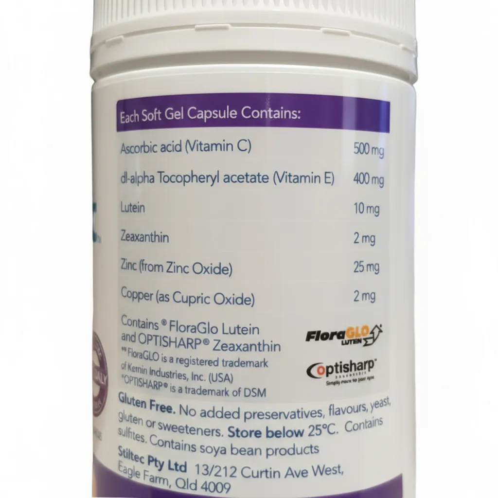 Macutec Once Daily 120 Capsules Protection for your eyes Supports Macula Health Macutec 120