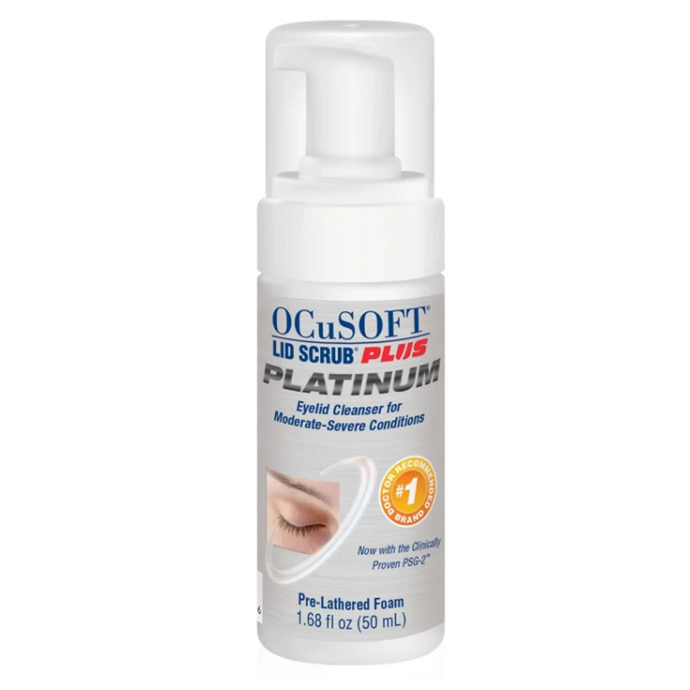 OcuSOFT Lid Scrub Plus Pump Platinum 50mL