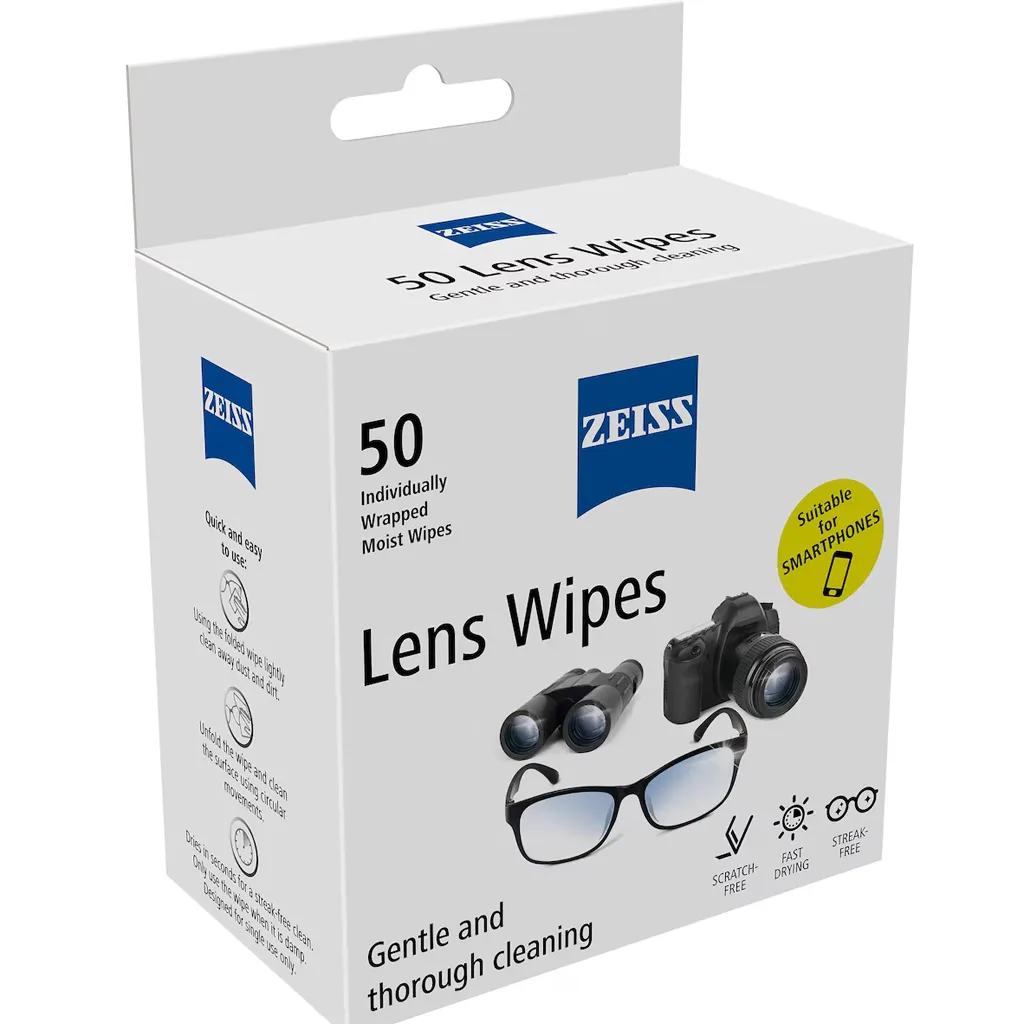 Zeiss Lens Wipes Cleaning 50 Pack Zeiss Lens Wipes